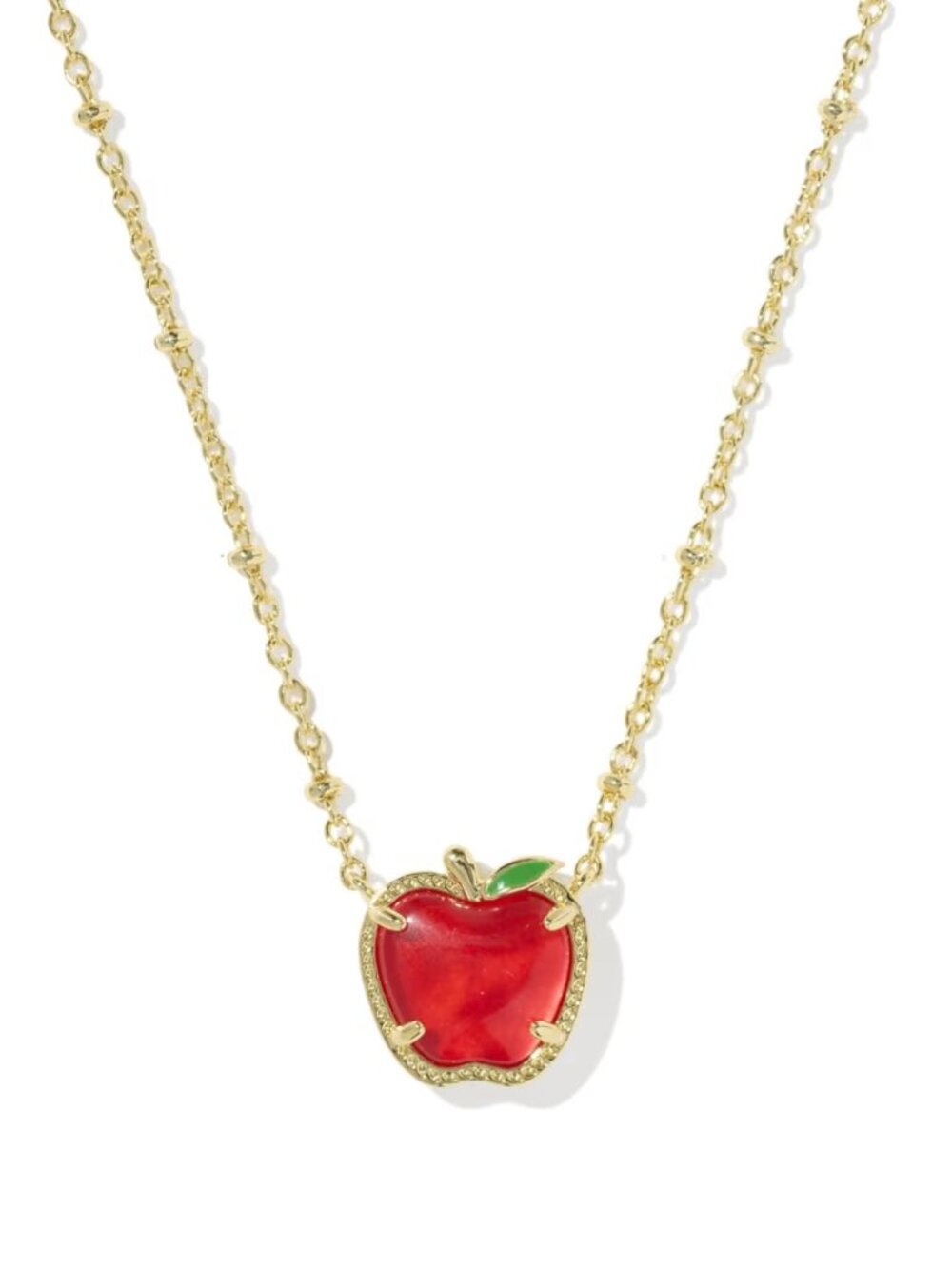 Apple Gold Short Pendant Necklace